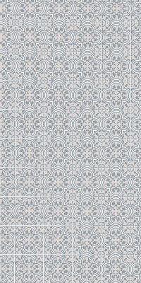 Estor enrollable para ventana con diseño de azulejo portugués