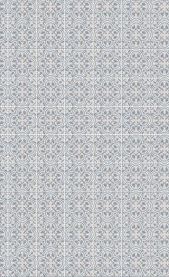 Estor enrollable para ventana con diseño de azulejo portugués