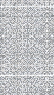 Estor enrollable para ventana con diseño de azulejo portugués