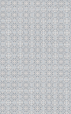 Estor enrollable para ventana con diseño de azulejo portugués