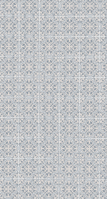 Estor enrollable para ventana con diseño de azulejo portugués