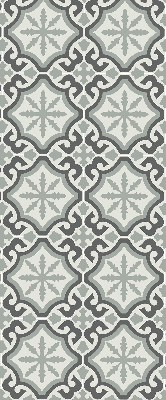 Estor enrollable con estampado de azulejo marroquí