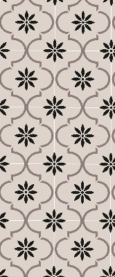 Modern roller blind con diseño de azulejo marroquí en forma de flor