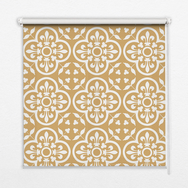 Estor enrollable para ventana con estampado de azulejos de motivos folclóricos portugueses