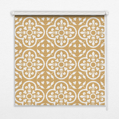 Estor enrollable para ventana con estampado de azulejos de motivos folclóricos portugueses