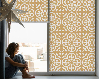 Estor enrollable para ventana con estampado de azulejos de motivos folclóricos portugueses