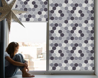 Modern roller blind con paneles de abejas