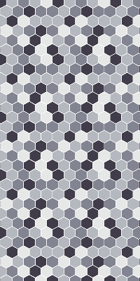 Modern roller blind con paneles de abejas