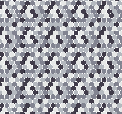 Modern roller blind con paneles de abejas