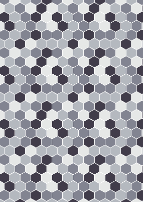 Modern roller blind con paneles de abejas