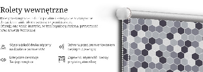 Modern roller blind con paneles de abejas