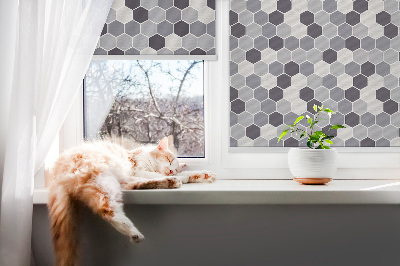 Modern roller blind con paneles de abejas