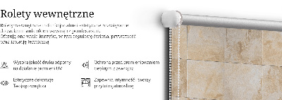 Modern roller blind con diseño de azulejos