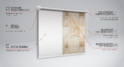 Modern roller blind con diseño de azulejos