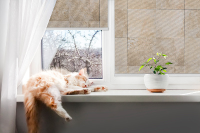 Modern roller blind con diseño de azulejos