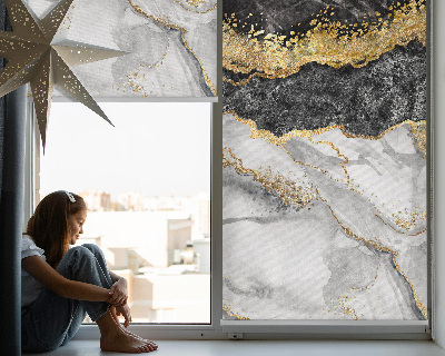 Modern roller blind con acabado en mármol