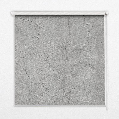 Estor enrollable para ventana con acabado en mármol gris