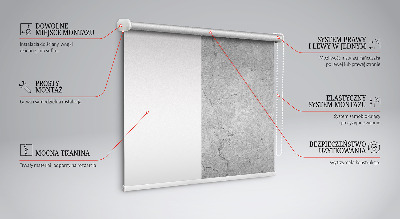 Estor enrollable para ventana con acabado en mármol gris