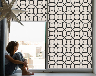 Modern roller blind con tejido entrelazado