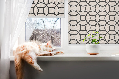 Modern roller blind con tejido entrelazado