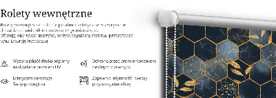 Estor enrollable para ventana con tejido de panal de abeja