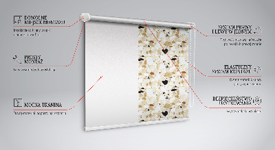 Modern roller blind con acabado en granito claro