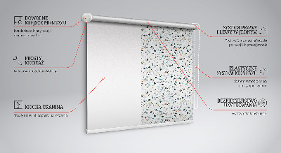 Modern roller blind con tintes variados