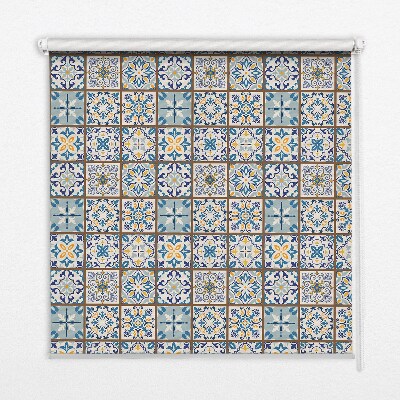 Estor enrollable para ventana con diseño de mandala
