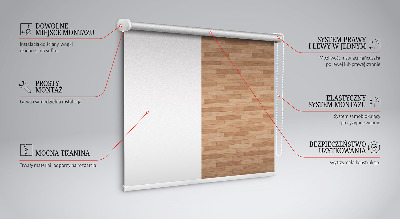 Modern roller blind con paneles
