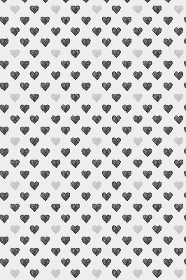 Estor enrollable con estampado de corazones oscuros