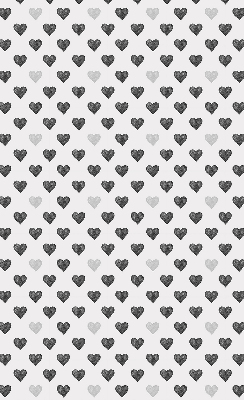 Estor enrollable con estampado de corazones oscuros