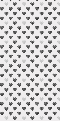 Estor enrollable con estampado de corazones oscuros