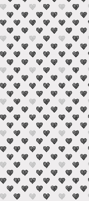 Estor enrollable con estampado de corazones oscuros