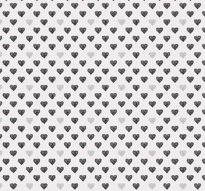 Estor enrollable con estampado de corazones oscuros