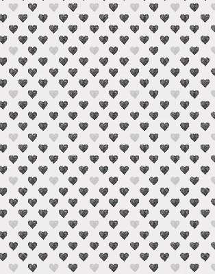 Estor enrollable con estampado de corazones oscuros