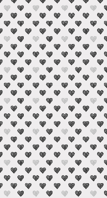 Estor enrollable con estampado de corazones oscuros