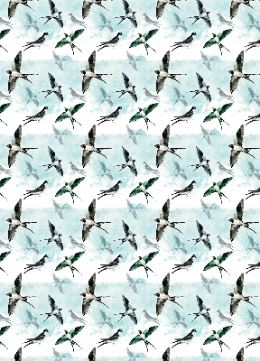 Estor enrollable con estampado de golondrinas
