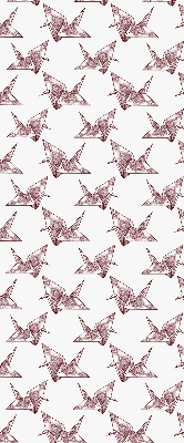 Modern roller blind con diseño de cisnes de origami