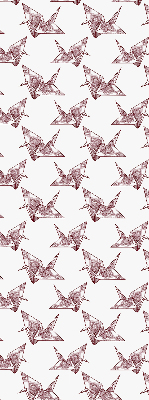 Modern roller blind con diseño de cisnes de origami