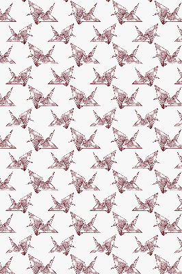 Modern roller blind con diseño de cisnes de origami