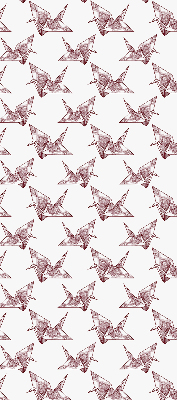 Modern roller blind con diseño de cisnes de origami
