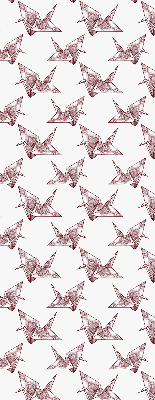 Modern roller blind con diseño de cisnes de origami