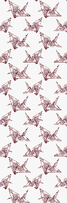 Modern roller blind con diseño de cisnes de origami