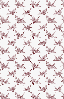 Modern roller blind con diseño de cisnes de origami