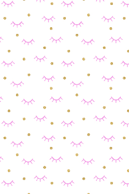 Modern roller blind con cejas dibujadas y puntos decorativos
