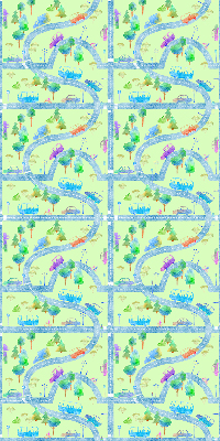 Modern roller blind con estampado 'Calles'