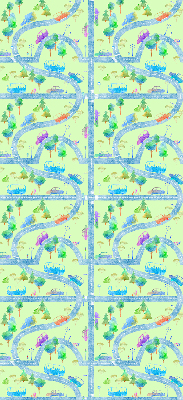Modern roller blind con estampado 'Calles'