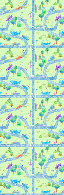 Modern roller blind con estampado 'Calles'