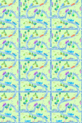 Modern roller blind con estampado 'Calles'