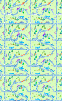 Modern roller blind con estampado 'Calles'